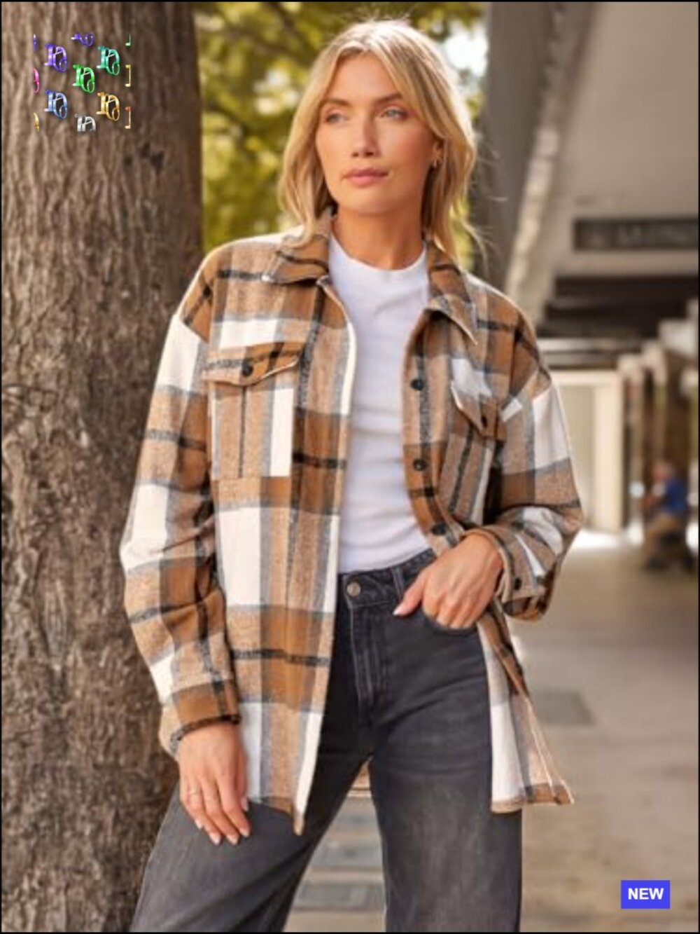 Shacket Plaid Flannel Button Down Shirt Trendy Cowgirl Style Oversized Fit - Picture 2 of 7